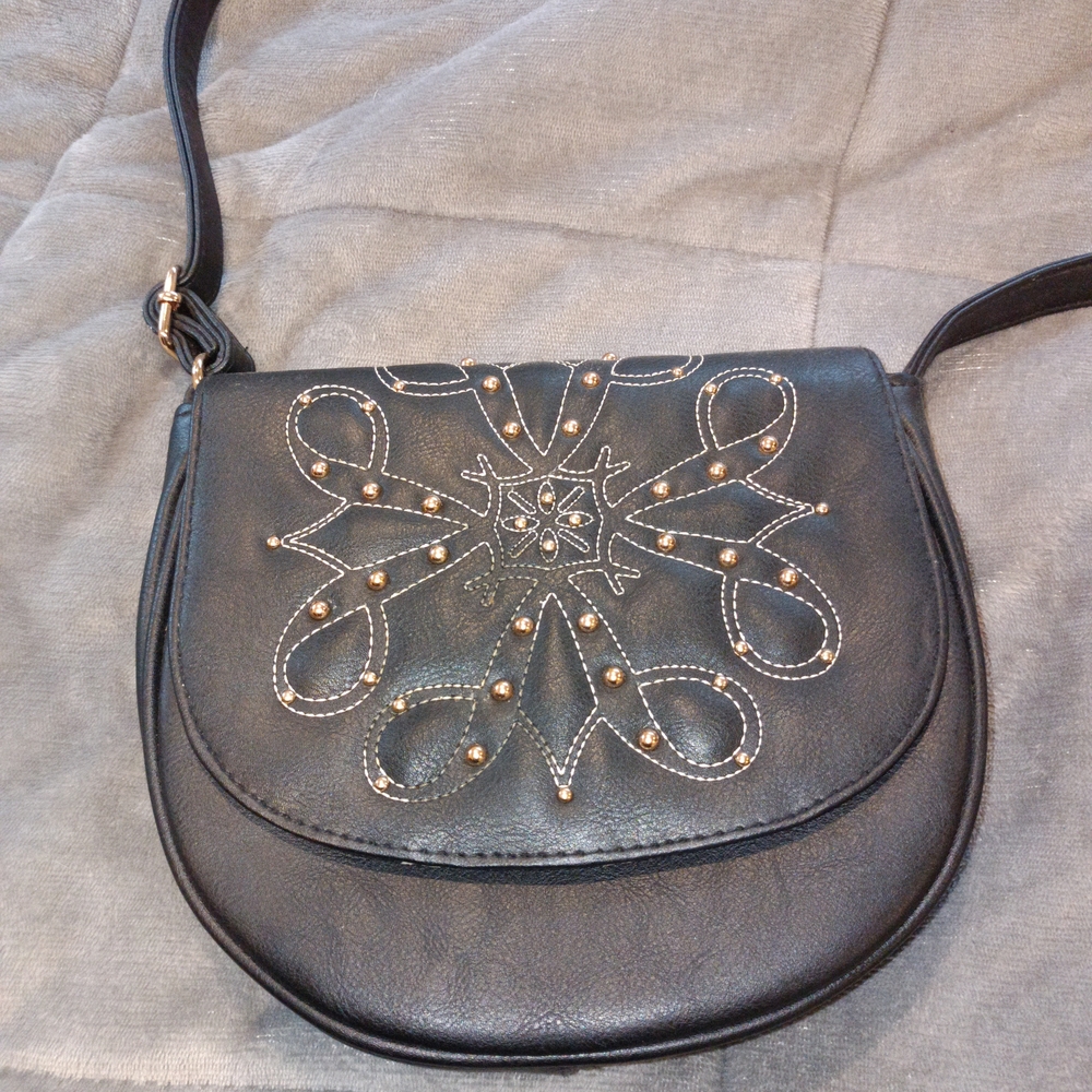 Black Embellished Women's Bag